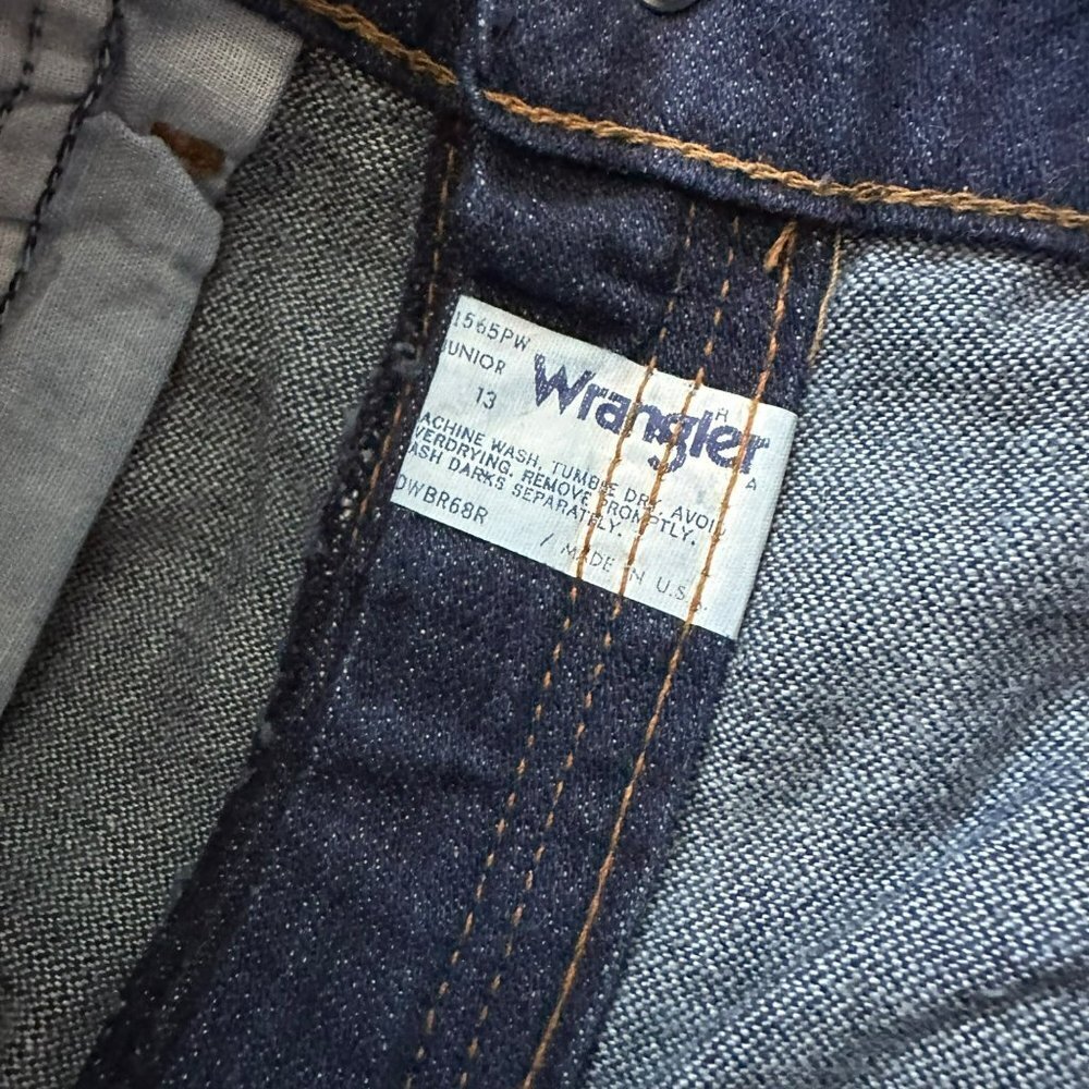 Vintage 80's Wrangler jeans juniors 13 - Picture 3 of 11